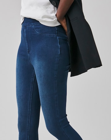 Mid Blue Stretch Jersey Denim Jeggings