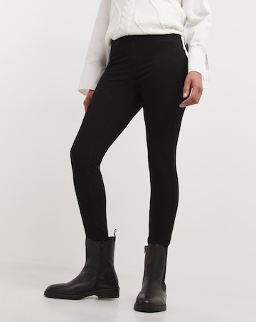 Black Stretch Jersey Denim Jeggings
