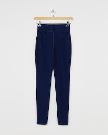 Indigo Stretch Jersey Denim Jeggings