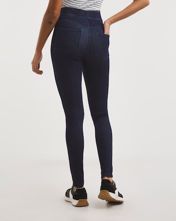 Indigo Stretch Jersey Denim Jeggings