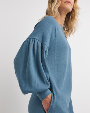 Textured Jersey Drop Shoulder Maxi Dress