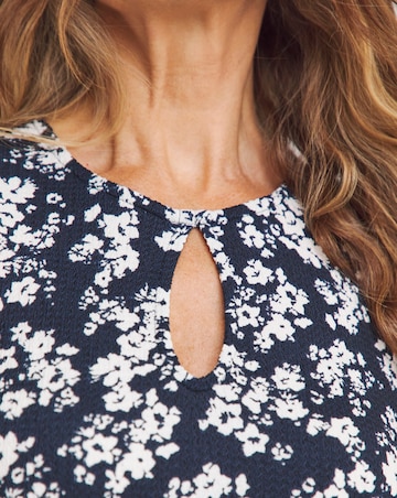Textured Jersey Keyhole Maxi Dress