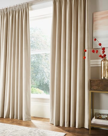 Velvet Light Filtering Pencil Pleat Curtains