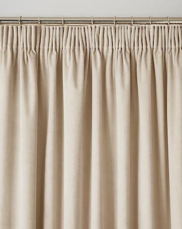 Velvet Light Filtering Pencil Pleat Curtains