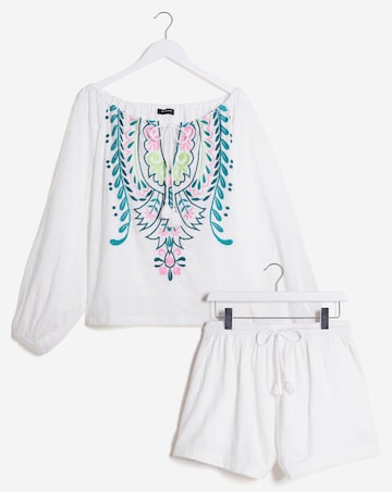 Embroidered Beach Co-ord