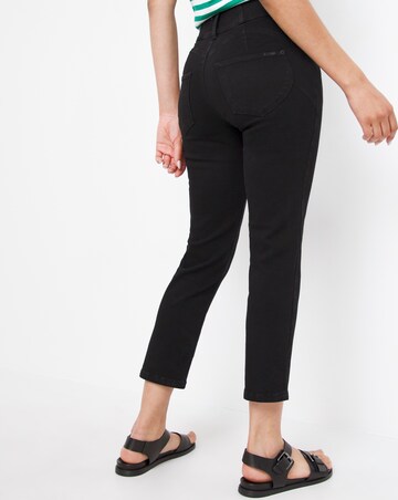 Black Dreamsculpt cropped Straight Leg Jean