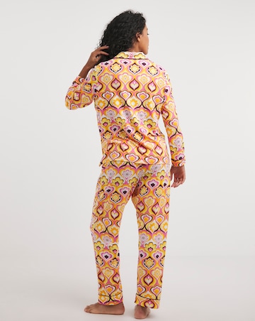 Pretty Secrets Retro Love Button Through PJ Set