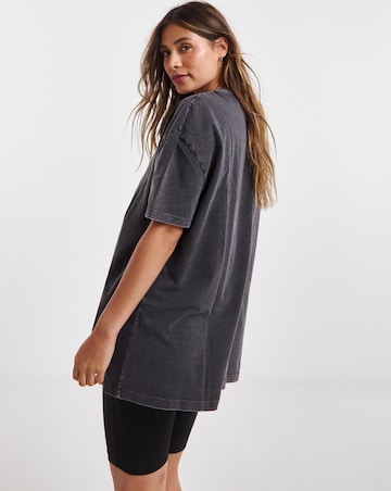 Band Tee and Cycling Short Lounge Set