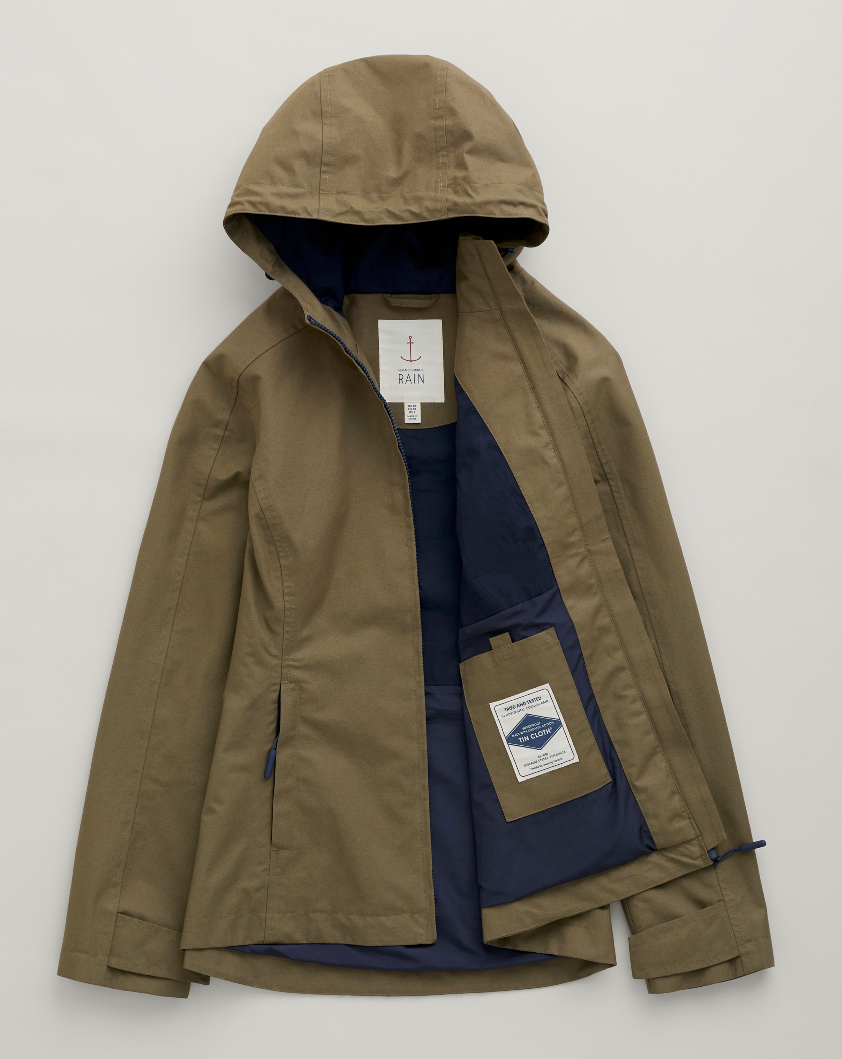SEASALT CORNWALL    RAIN ジャケット Waterway Waterproof Light Summer Jacket - Hip-Length