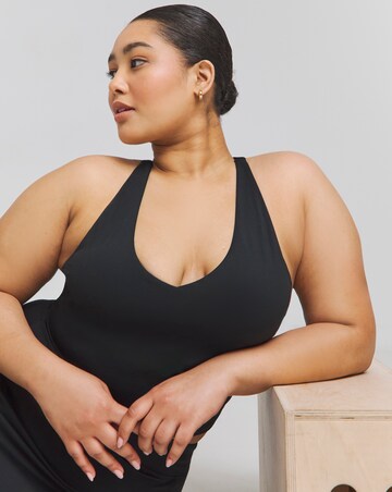 TALA SkinLuxe Built-in Support Strappy Back Cami Top- Black