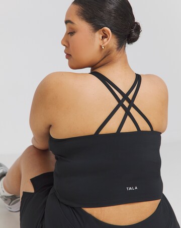 TALA SkinLuxe Built-in Support Strappy Back Cami Top- Black