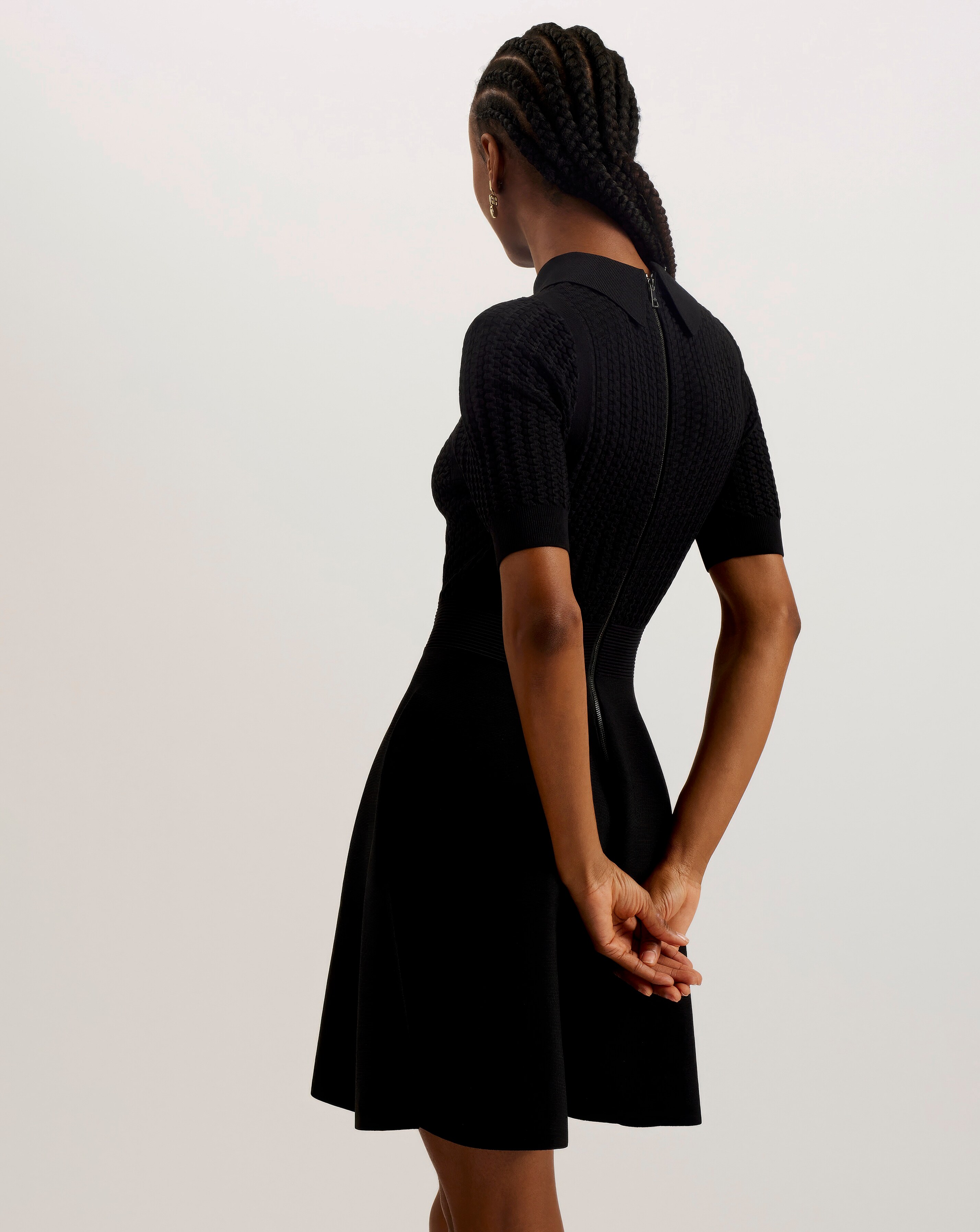 英国発【TED BAKER】MIIAAAニット パフスリーブスケータードレス Buy TED BAKER Ted Baker MIIAAA Knitted Skater Dress With