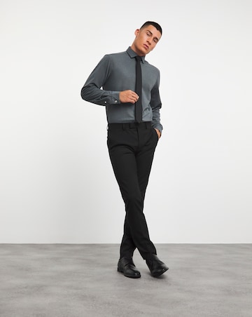 Jacamo Cutaway Collar Pique Formal Shirt
