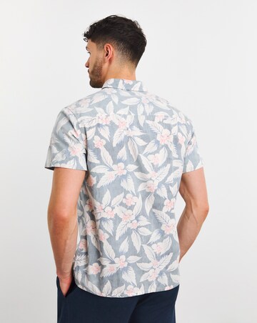 Printed Short Sleeve Cotton Shirt