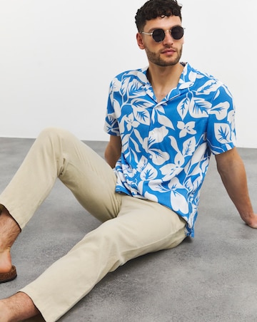 Short Sleeve Cuban Collar Hawaian Shirt