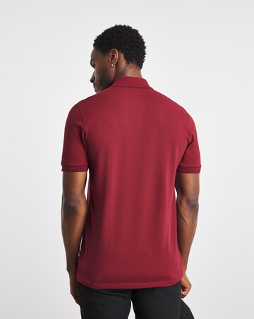 BOSS Dark Red Short Sleeve Jersey Polo