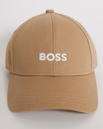 BOSS Beige Emroidered Logo Cap