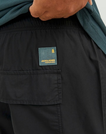 Jack & Jones Black Straight Fit Cotton Trouser