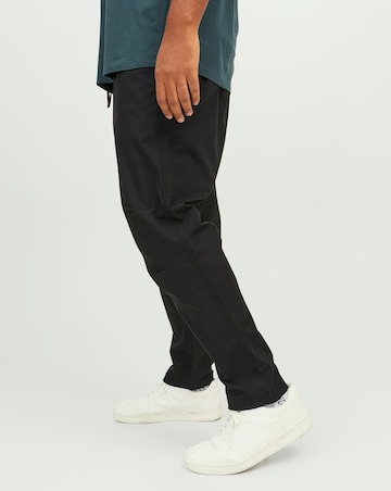Jack & Jones Black Straight Fit Cotton Trouser