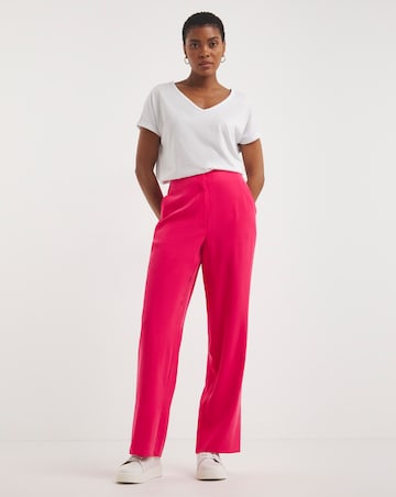 Pink Wide Leg Trousers