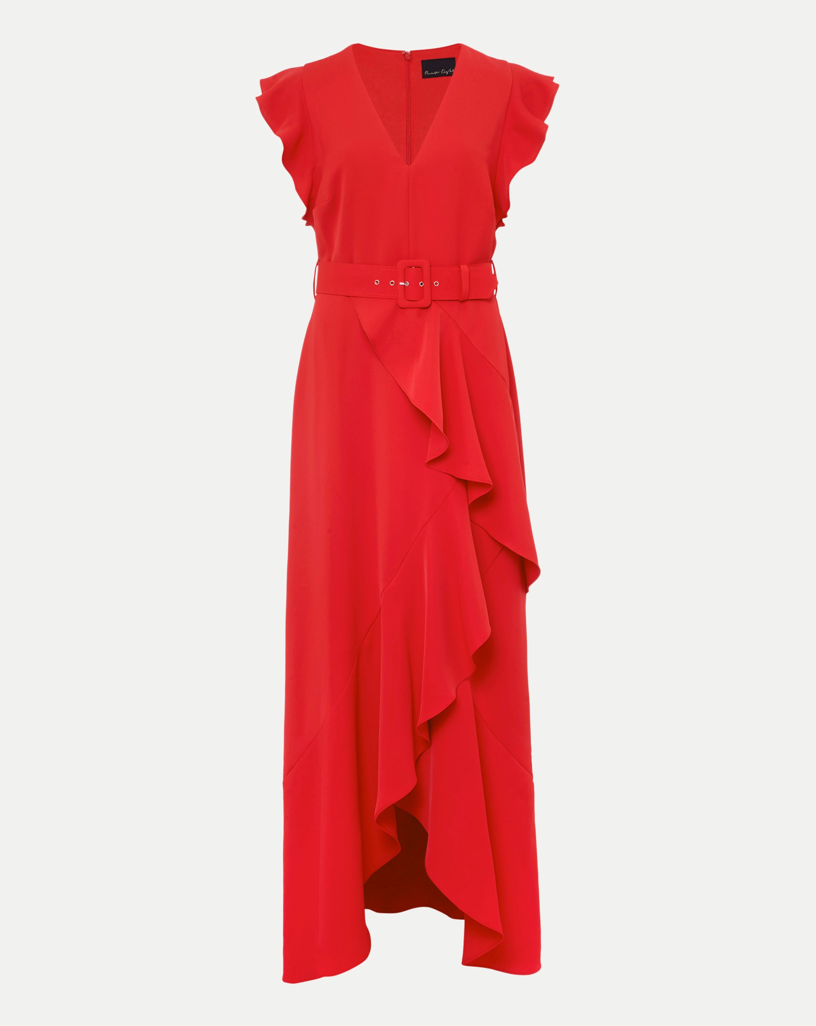 英国【Phase Eight】プチベサニードレス 関税込 Julissa Navy Frill Wrap Dress