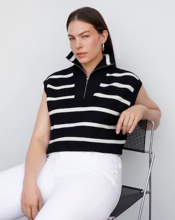 Mango Knitted Stripped Vest
