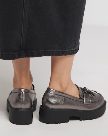 Jolene Tassle Chunky Loafer Wide E Fit