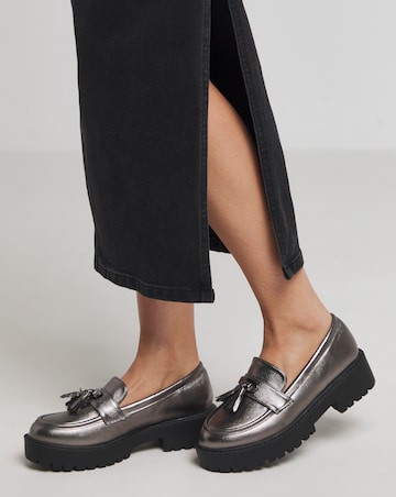 Jolene Tassle Chunky Loafer Wide E Fit