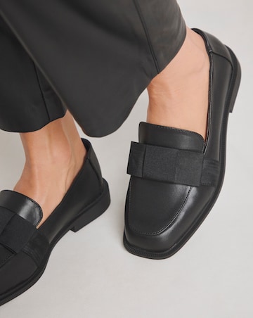 Lorelei Oversize Bow Loafer Shoes - Wide Fit (E)
