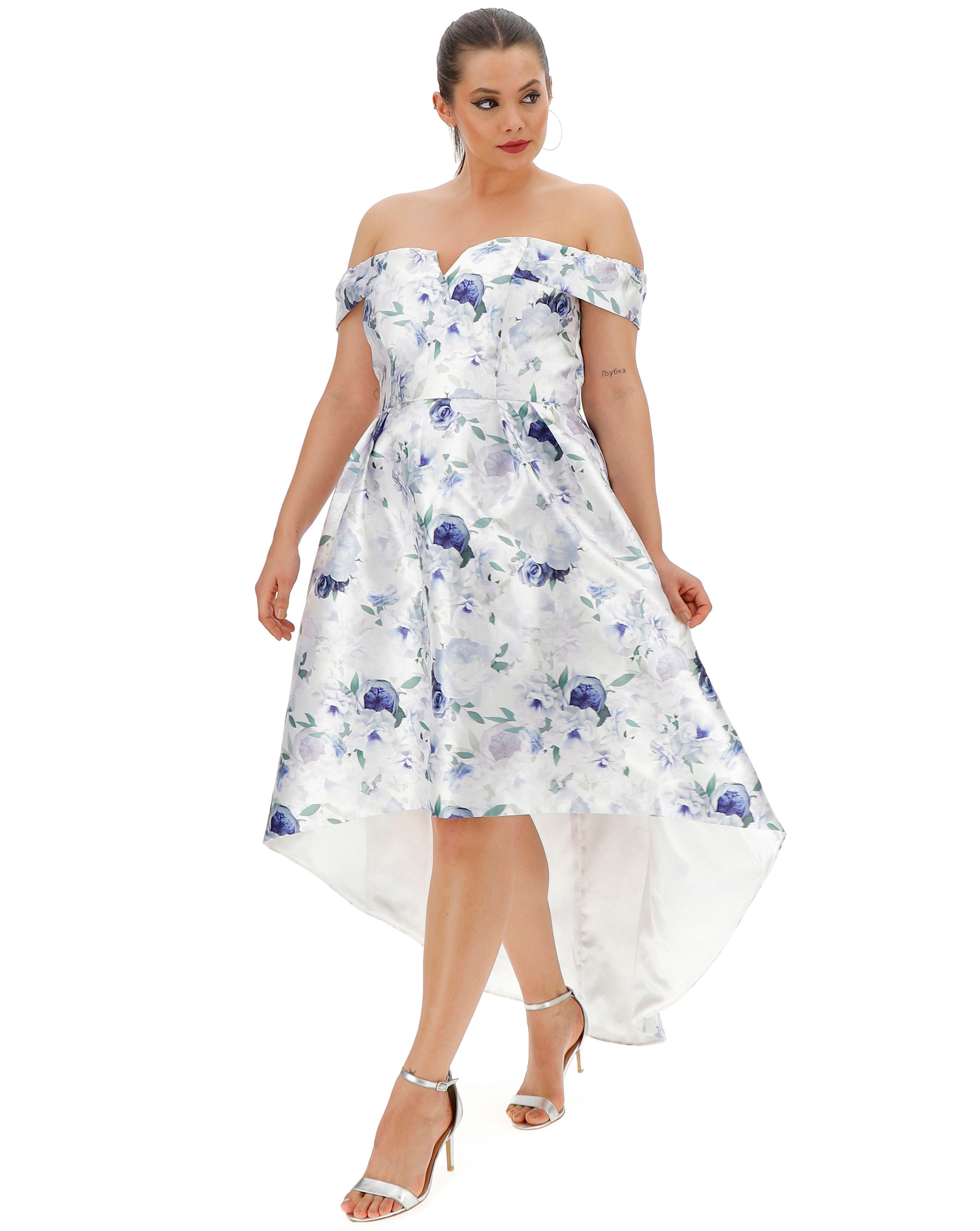 Chi chi dip hem dress Clearance