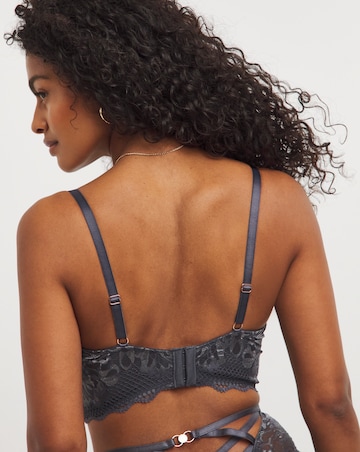 Figleaves Curve Amore Padded Balcony Bra B-H - Grey