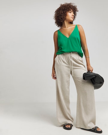 Green V Neck Cami