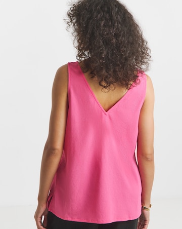 Simply Be Pink V Neck Vest