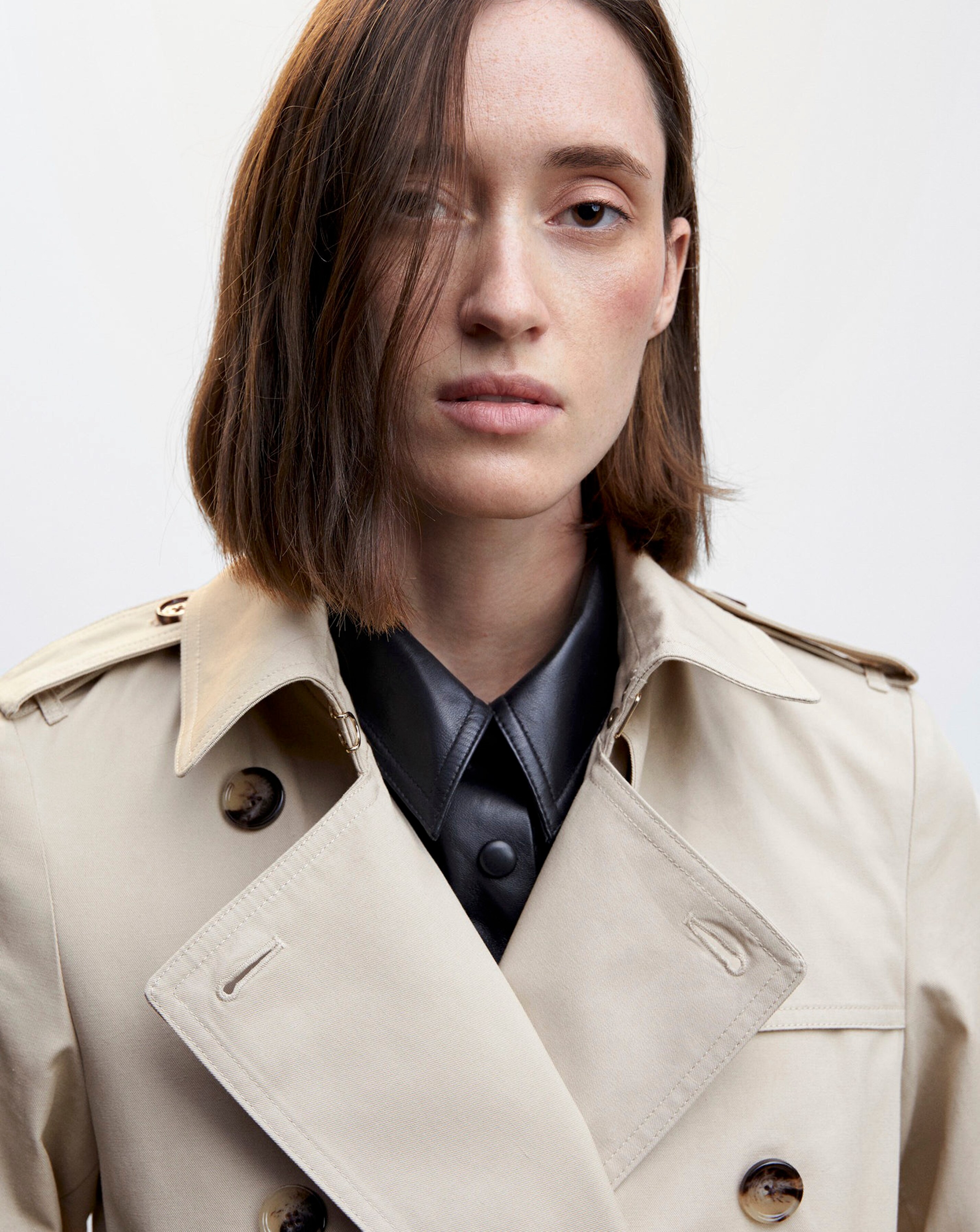 Yontory　1piu1uguale3 CRAZY TRENCH BEI 1piu1uguale3 CRAZY SINGLE TRENCH COAT Size: V Beige Men