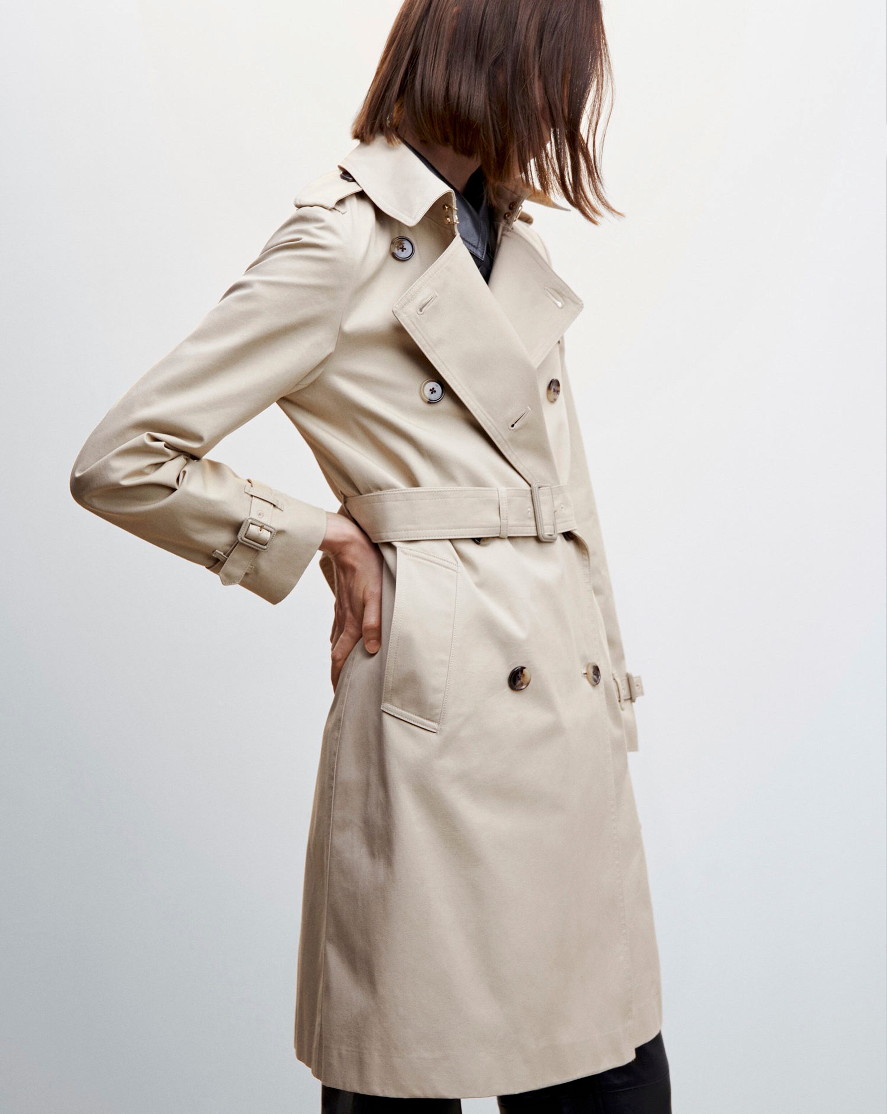 Yontory　1piu1uguale3 CRAZY TRENCH BEI 1piu1uguale3 CRAZY SINGLE TRENCH COAT Size: V Beige Men
