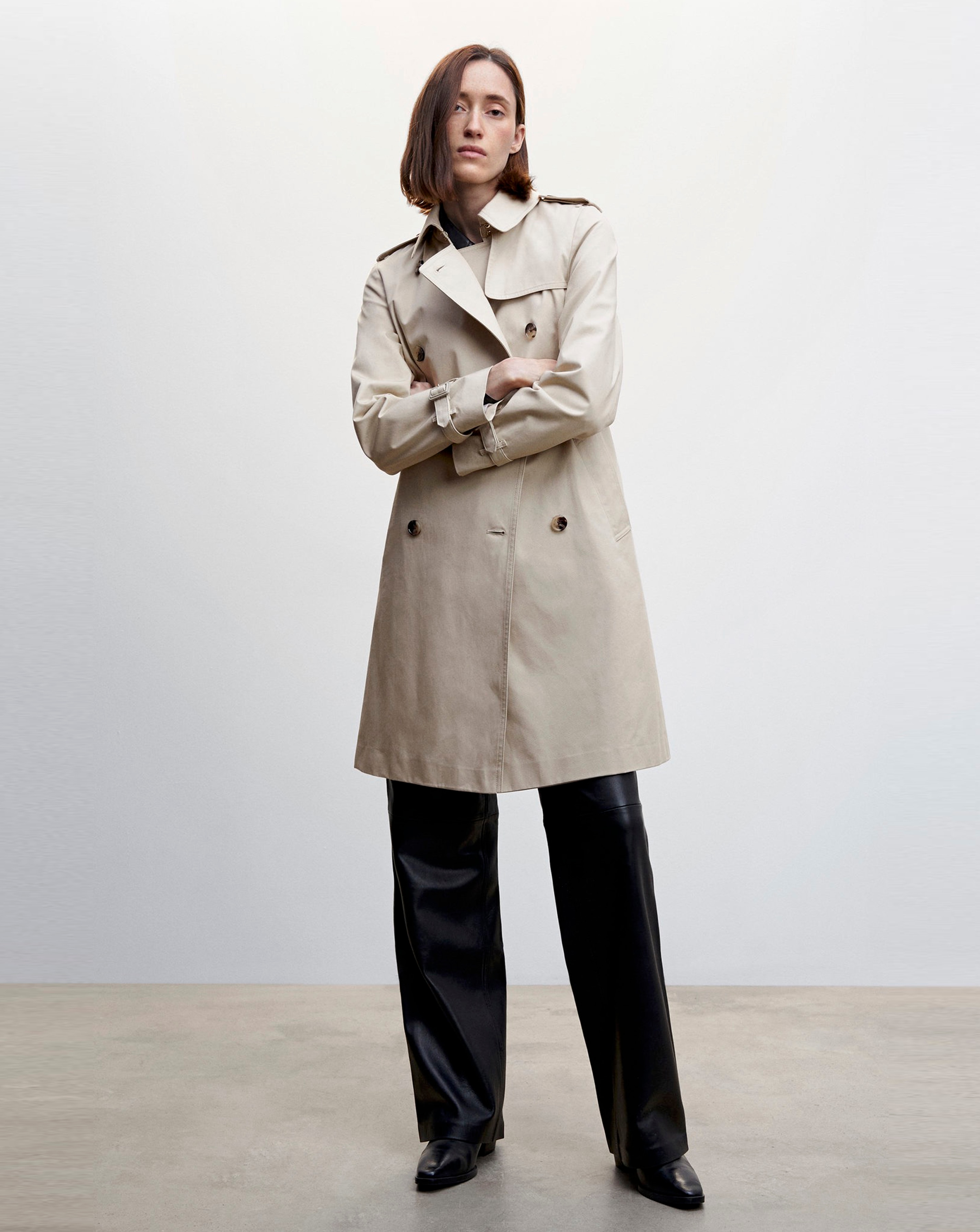Yontory　1piu1uguale3 CRAZY TRENCH BEI 1piu1uguale3 CRAZY SINGLE TRENCH COAT Size: V Beige Men