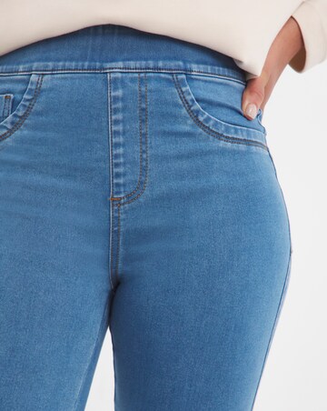 Sculpt & Define Mid Blue Slim Leg Jeggings