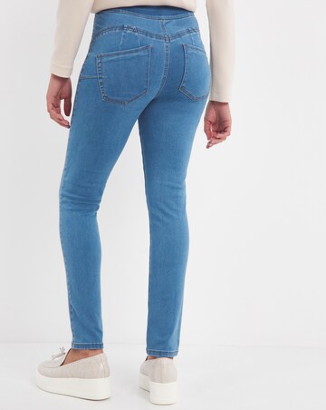 Sculpt & Define Mid Blue Slim Leg Jeggings