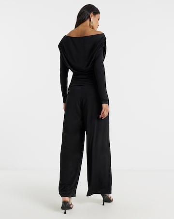 Flounce London Jersey Ruched Jumpsuit