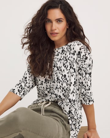 3/4 Sleeve Longline Top