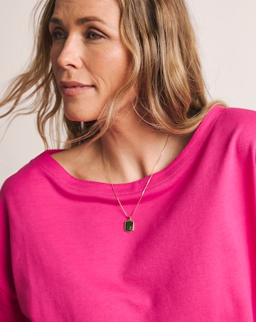 Anthology Pink Cotton Modal Long Sleeve Top