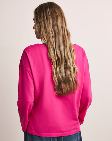 Anthology Pink Cotton Modal Long Sleeve Top