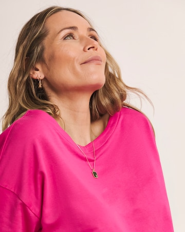 Anthology Pink Cotton Modal Long Sleeve Top