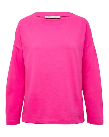 Anthology Pink Cotton Modal Long Sleeve Top