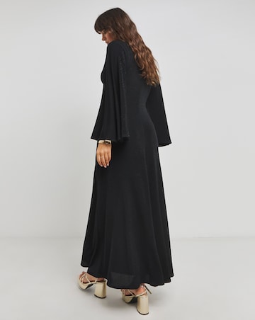 Flounce London Sparkle Lurex Jersey Maxi Dress