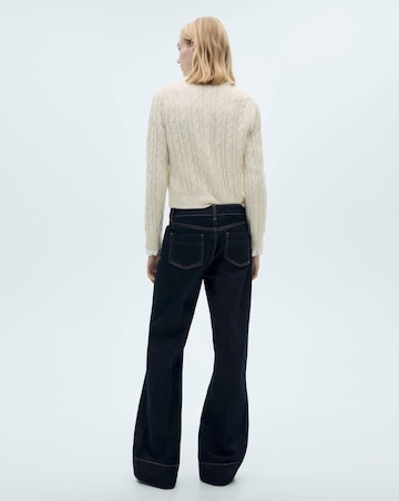 Mango Braided Cardigan With Openwork Detail