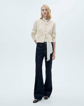 Mango Braided Cardigan With Openwork Detail