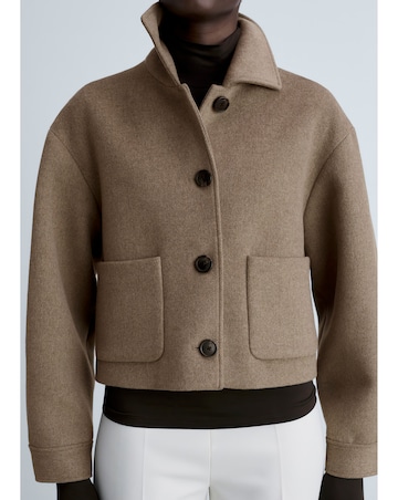Mango Wool Jacket with Pockets