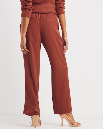 Cognac Wide Leg Trousers