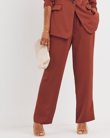 Cognac Wide Leg Trousers